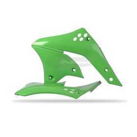 Ouïes de radiateur POLISPORT vert Kawasaki KX250F