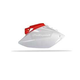 Plaques latérales POLISPORT couleur origine rouge/blanc Honda CRF450R
