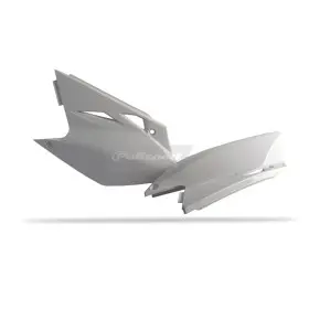 Plaques latérales POLISPORT blanc Kawasaki KX450F