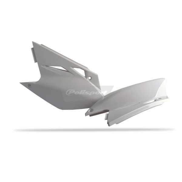 Plaques latérales POLISPORT blanc Kawasaki KX450F