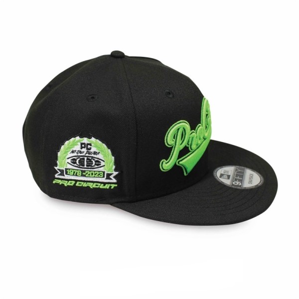 Casquette PRO CIRCUIT snapback - noir/vert fluo