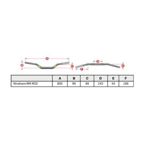Guidon PRO TAPER Seven Height Windham/RM Mid