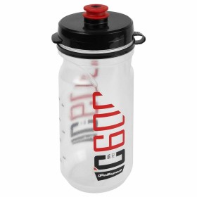 Bidon POLISPORT C600 clair/noir/rouge bouchon à clipser 600ml
