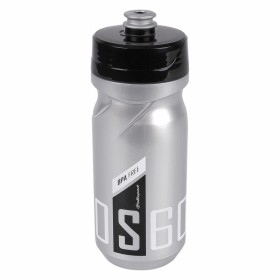 Bidon POLISPORT S600 argent/noir/blanc bouchon à visser 600ml