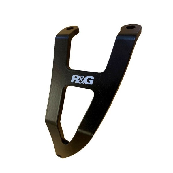 Support de silencieux R&G RACING noir Aprilia RSV4 1100