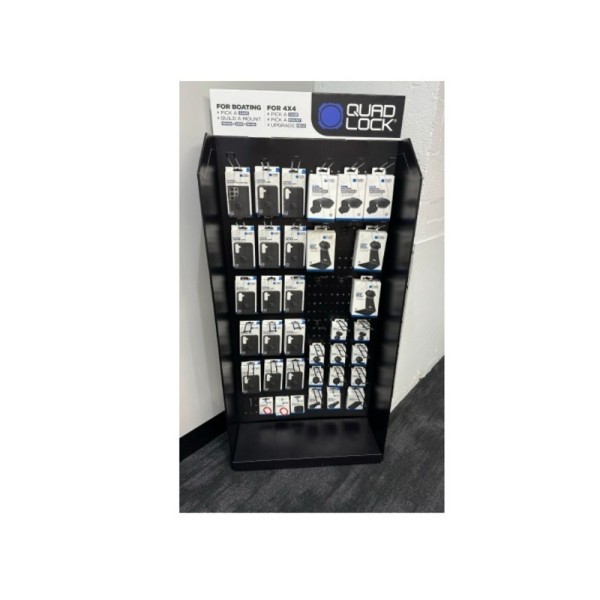 Présentoir carton QUAD LOCK - français