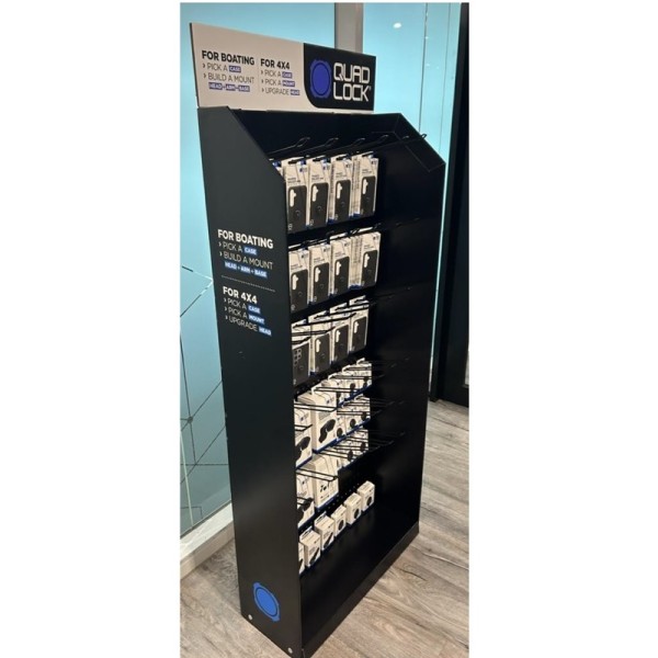 Présentoir carton QUAD LOCK - français