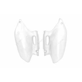 Plaques latérales RACETECH blanc Yamaha