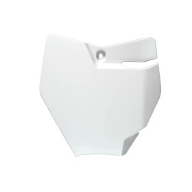 Plaque numéro frontale RACETECH blanc