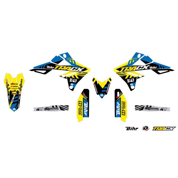 Kit plastique & déco UFO couleur origine Suzuki RM-Z250/450