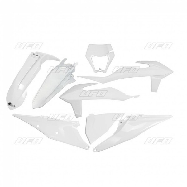 Kit plastiques UFO blanc KTM EXC/EXC-F