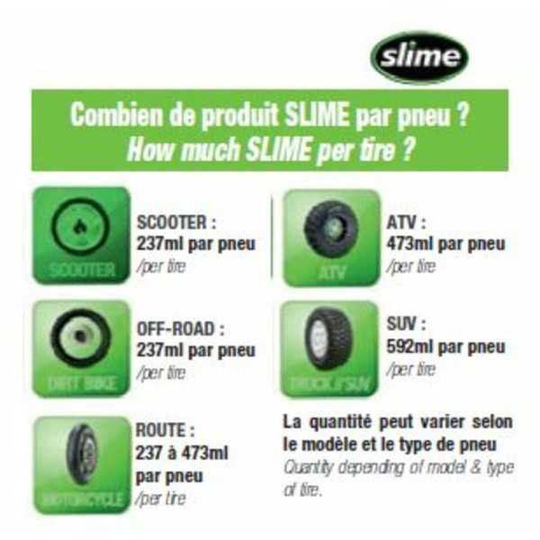 Kit SLIME chambre à air 237ML