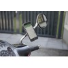 Pack complet SP-CONNECT Moto Bundle fixé sur rétroviseur iPhone 8+/7+/6S+/6+