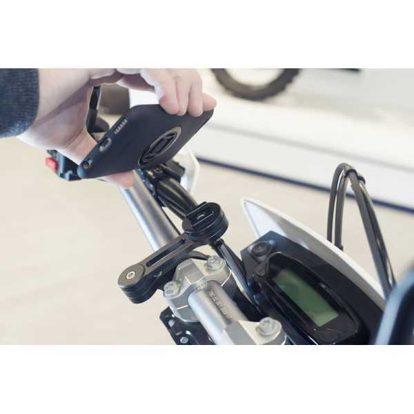 Pack complet SP-CONNECT Moto Bundle fixé sur guidon Samsung S7 Edge