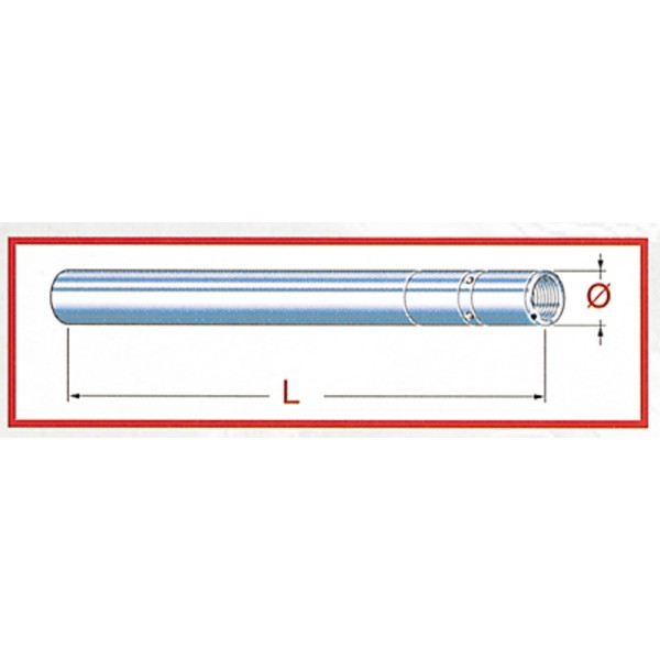 Tube de fourche TNK - 43 x 580 mm