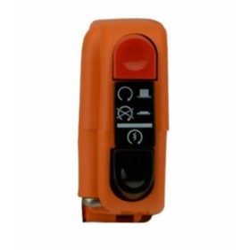 Commodo électrique droit Tommaselli orange avec interrupteur