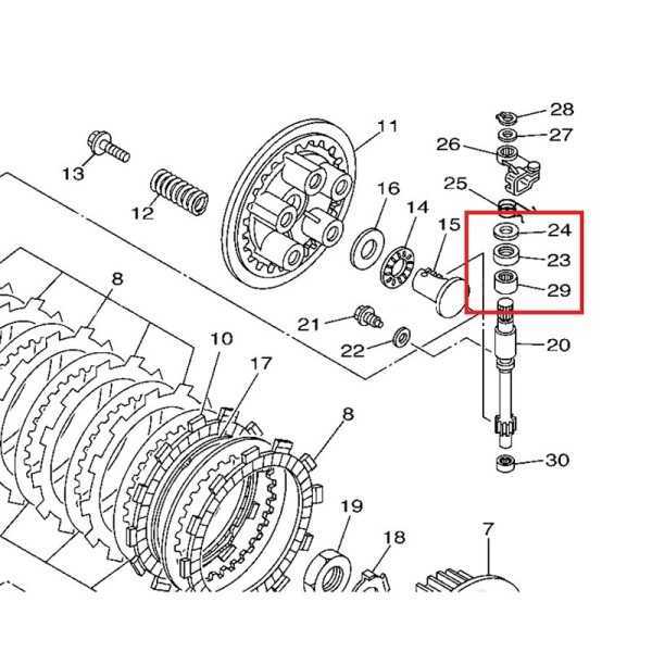 Kit réparation de commande d'embrayage TOURMAX Yamaha YZ250