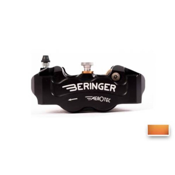 Etrier de frein droit radial BERINGER Aerotec® 4 pistons entraxe 100mm - orange