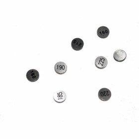 Pastilles de soupape TOURMAX D25mm - Lot de 20 pièces (2 de chaque épaisseur)