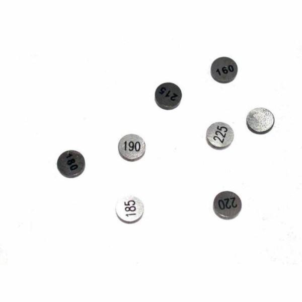 Pastilles de soupape TOURMAX D25X2,4mm - jeu de 2