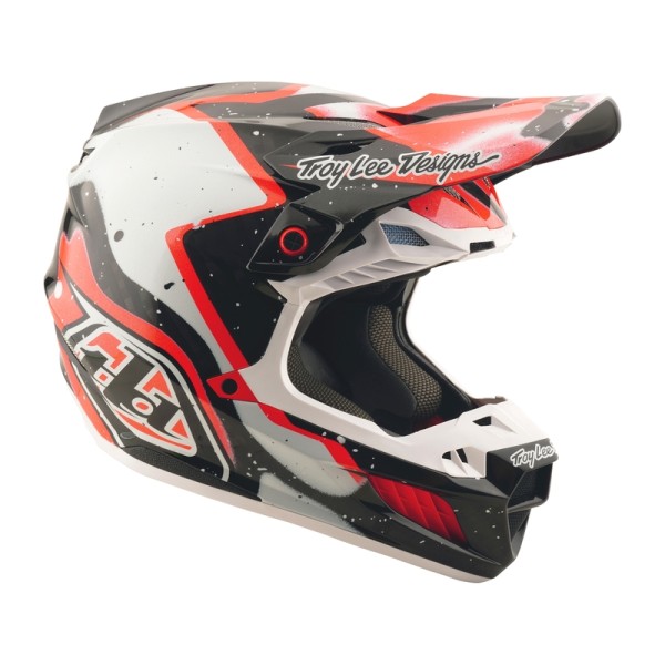 Casque TROY LEE DESIGNS SE5 Carbon Membrane - noir/rouge
