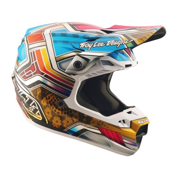 Casque TROY LEE DESIGNS SE5 Carbon Lowrider - gris/multi