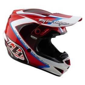 Casque enfant TROY LEE DESIGNS GP Shutter - rouge/blanc