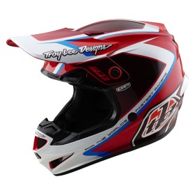 Casque TROY LEE DESIGNS GP Shutter - rouge/blanc