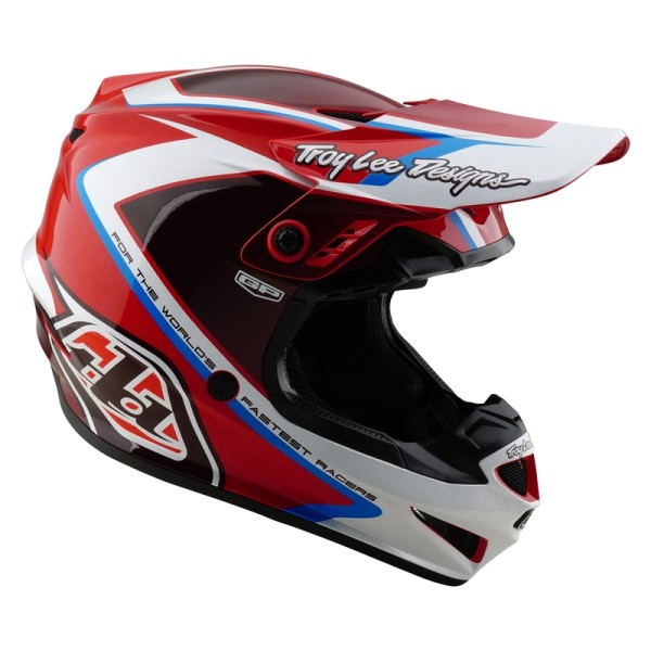 Casque TROY LEE DESIGNS GP Shutter - rouge/blanc