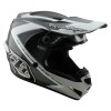 Casque TROY LEE DESIGNS GP Shutter - gris/blanc
