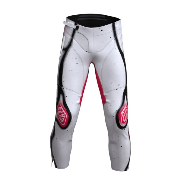 Pantalon enfant TROY LEE DESIGNS GP Pro Membrane - blanc/Infra Red