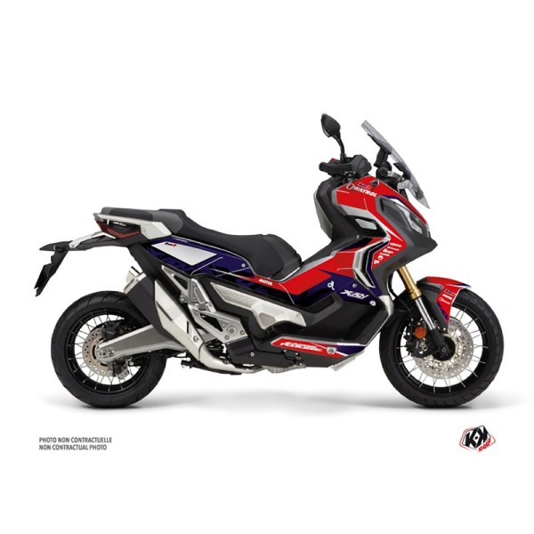 Kit déco KUTVEK Replica Luc1 2018 rouge/bleu Honda X ADV