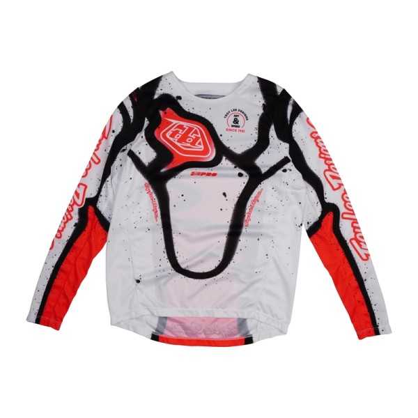Maillot enfant TROY LEE DESIGNS GP Pro Membrane - blanc/Infra Red
