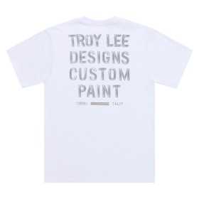 T-Shirt TROY LEE DESIGNS Paint Shop - blanc