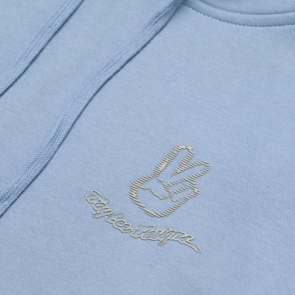 Hoodie femme TROY LEE DESIGNS Peace Out - bleu fumé