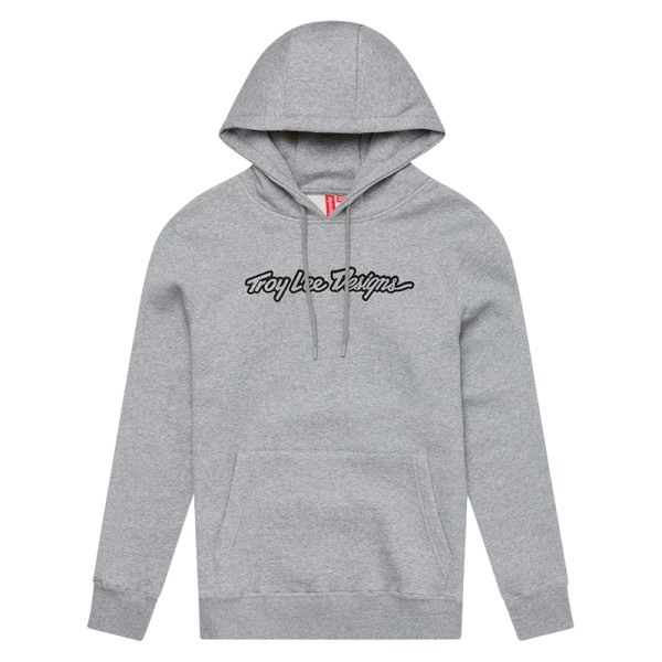 Hoodie TROY LEE DESIGNS Signature - Gray Heather