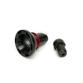 Protections fourche et bras oscillant (axe de roue) GILLES GTA noir/rouge BMW