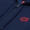 Hoodie TROY LEE DESIGNS Zip Up Branded - Navy