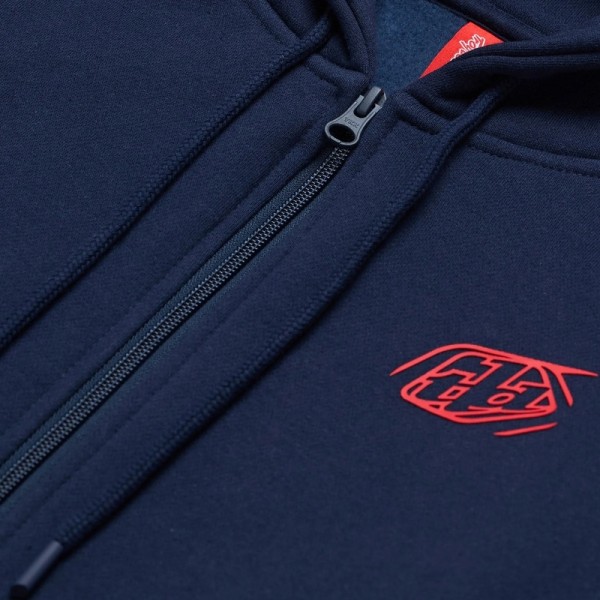Hoodie TROY LEE DESIGNS Zip Up Branded - Navy