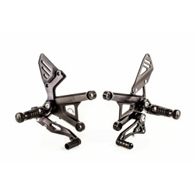 Commandes reculées ajustables GILLES TOOLING RCT10GT noir Kawasaki Z900/RS