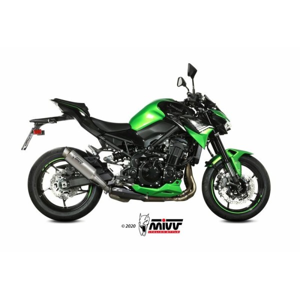 Silencieux MIVV GP Pro titanium/casquette inox Kawasaki Z900