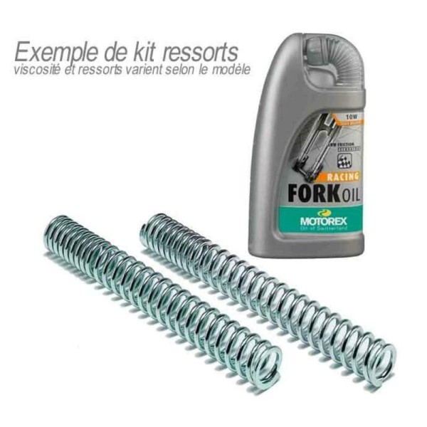 Kit ressort de fourche BITUBO tarage progressif avec huile de fourche MOTOREX Honda CBR900RR