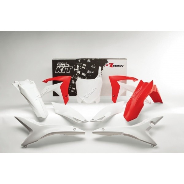 Kit plastique RACETECH couleur origine rouge/blanc Honda CRF250/450R