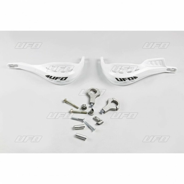 Protège-mains UFO Jumpy supermotard D22mm blanc