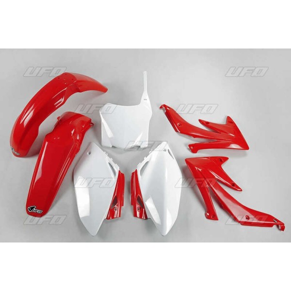 Kit plastique UFO couleur origine rouge/blanc (2008) Honda CRF450R