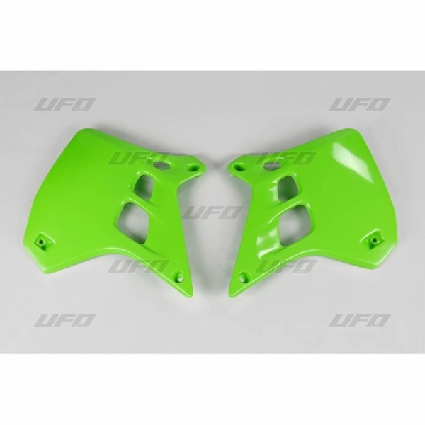 Ouïes de radiateur UFO vert Kawasaki KX250