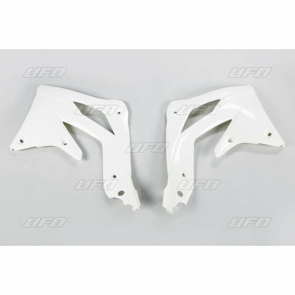 Ouïes de radiateur UFO blanc Kawasaki KX450F