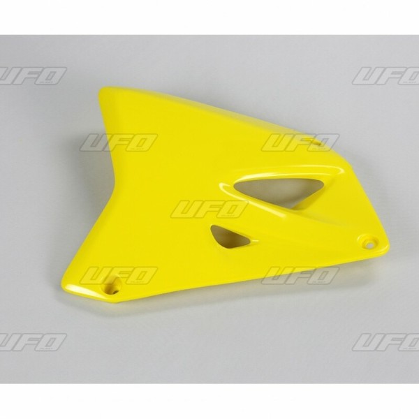 Ouïes de radiateur UFO jaune Suzuki RM85