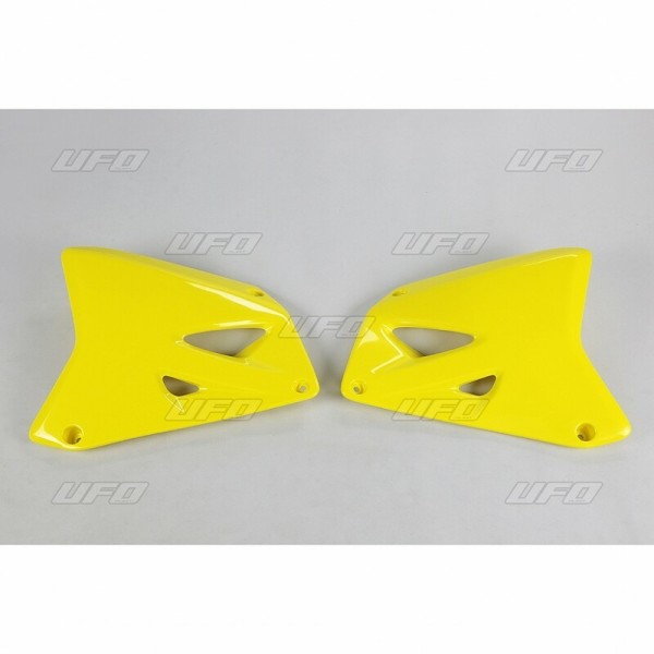 Ouïes de radiateur UFO jaune Suzuki RM125/250