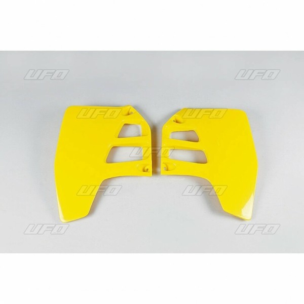 Ouïes de radiateur UFO jaune Suzuki RM125/250